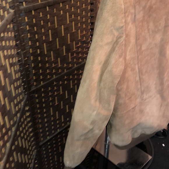 Vintage Men’s brown Suede Bomber Jacket - Distressed Size 42R Porsha by Winer - Picture 14 of 17